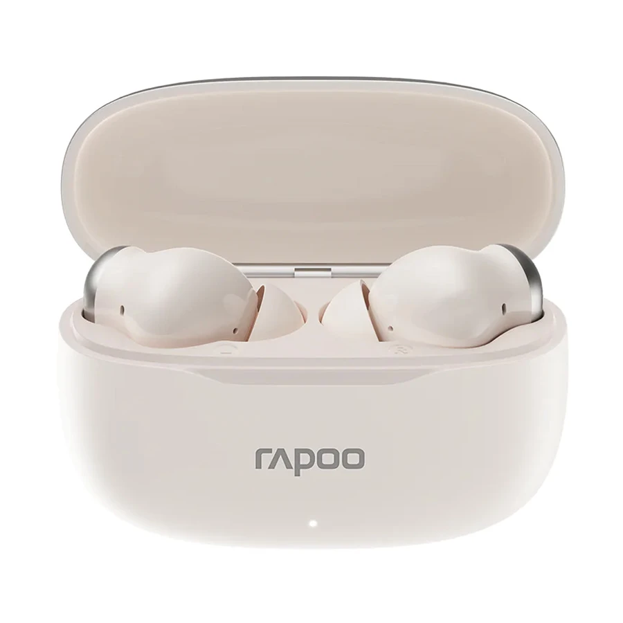 Rapoo T100 TWS Bluetooth White Earbuds